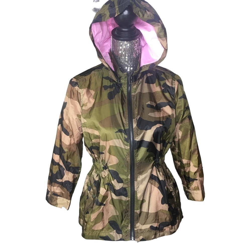 Blank NYC camo jacket hooded windbreaker Size XL lined